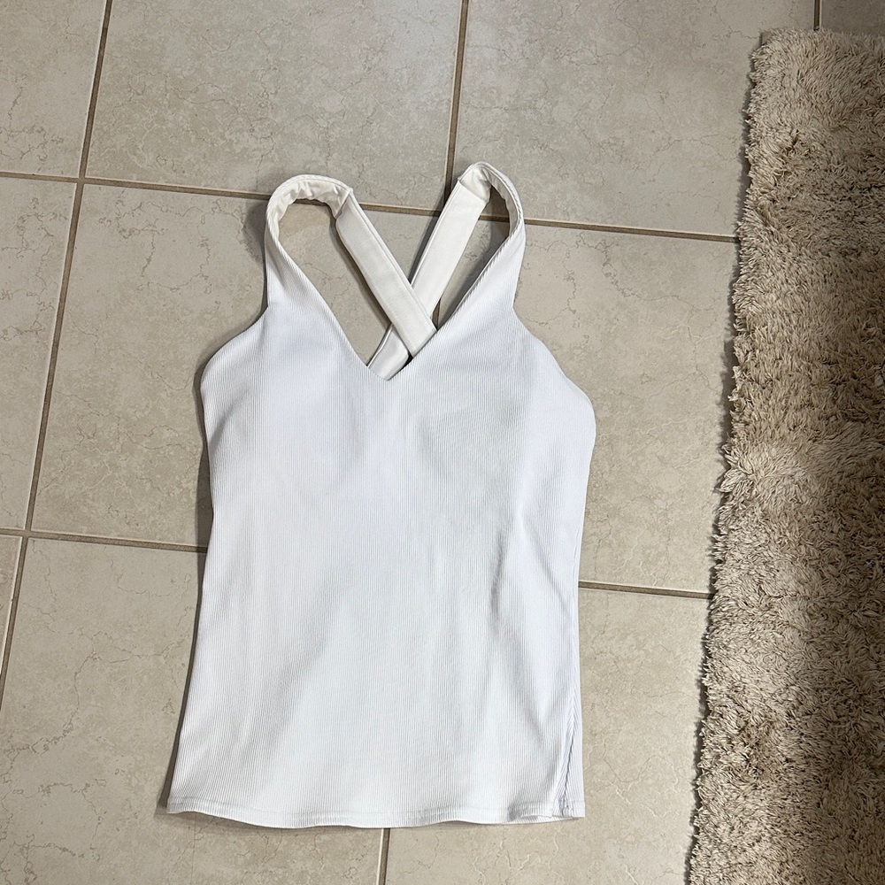 ALO Yoga White Camisole Top